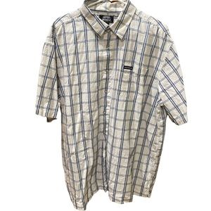 Avirex Short Sleeve Plaid Button Down Shirt